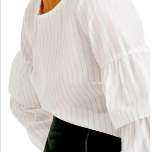 Madewell Tiered Sleeve Blouse, NWT, Size XL